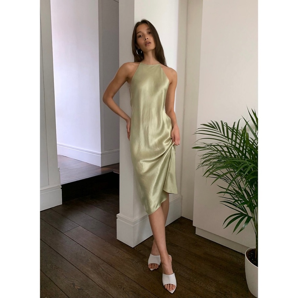 Aritzia Babaton Lato Dress M Pistachio